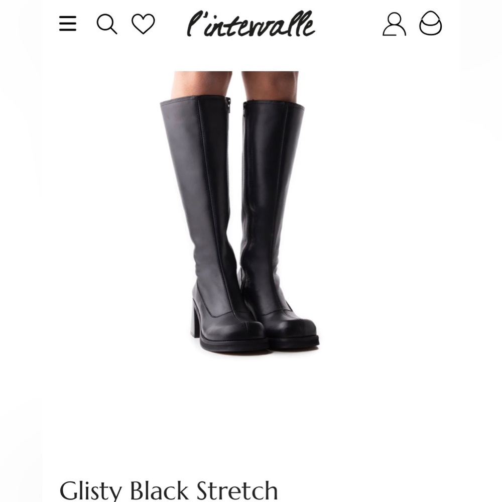 L’intervalle Glitsy Black Stretch size 38